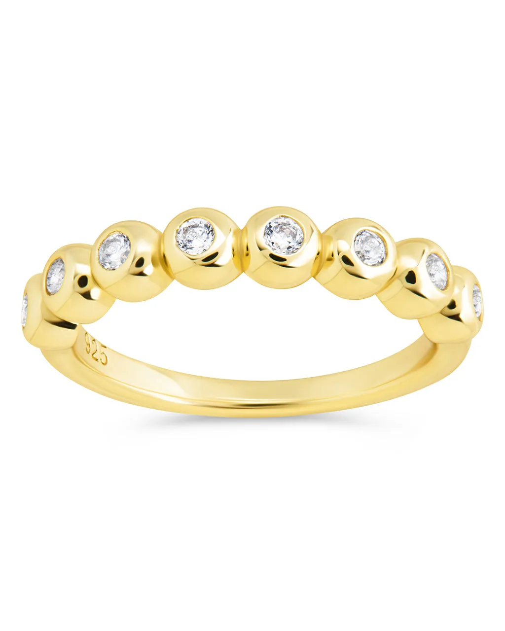Sterling Silver Trisha CZ Bezel Ring