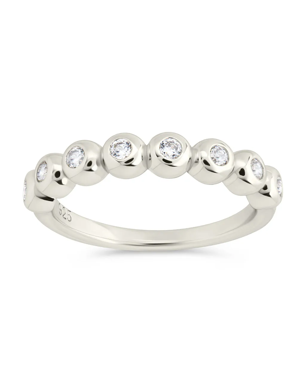 Sterling Silver Trisha CZ Bezel Ring