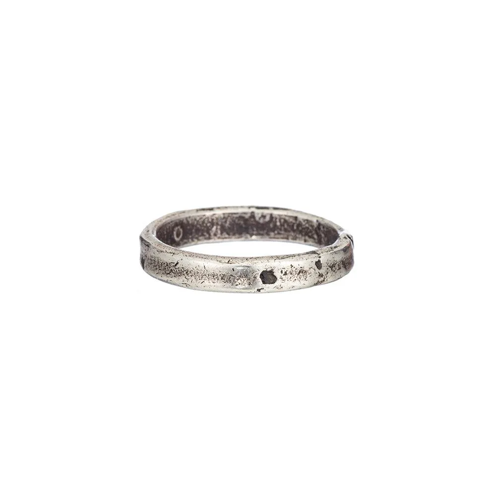 Sterling Soltero Rustic Band Ring