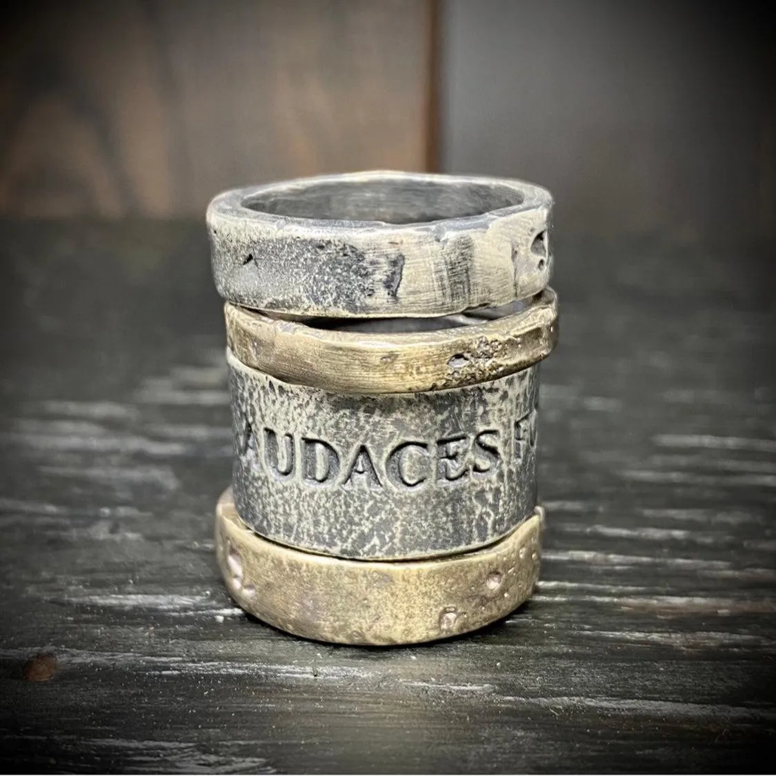 Sterling Soltero Rustic Band Ring