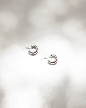 SUZI Hoops in Silver