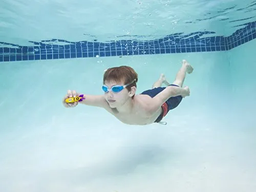 SwimWays Toypedo Bandits Pool Diving Toys - Sinking Torpedo Swim Toys - Pack of 4, Colors Vary,  (12298)