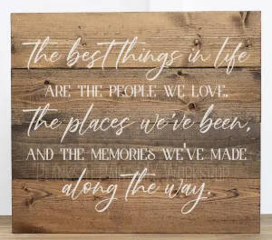 The Best Things in Life