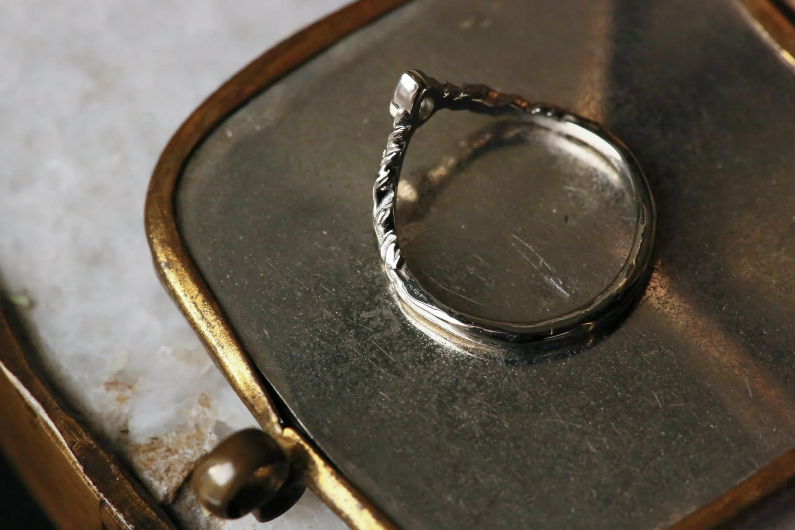 The Diadem of Dawn Band - Contoured Natural Pear Cut Diamond Band