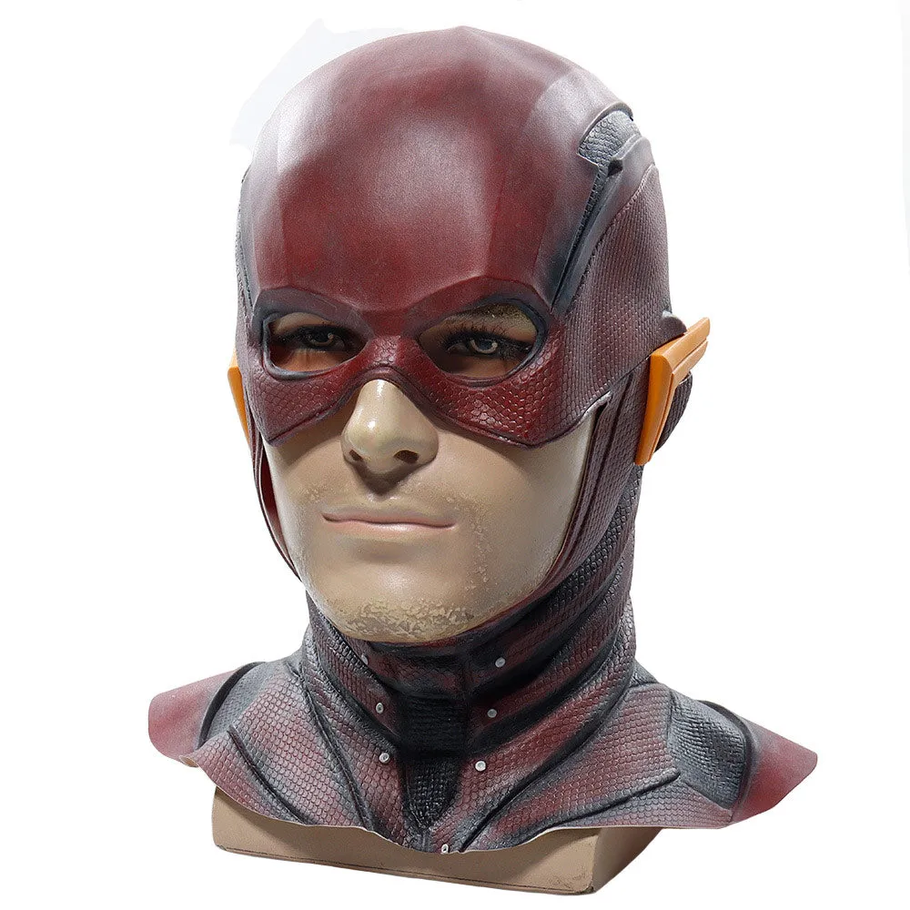 The Flash Mask Cosplay Latex Masks Helmet Masquerade Halloween Party Costume Props