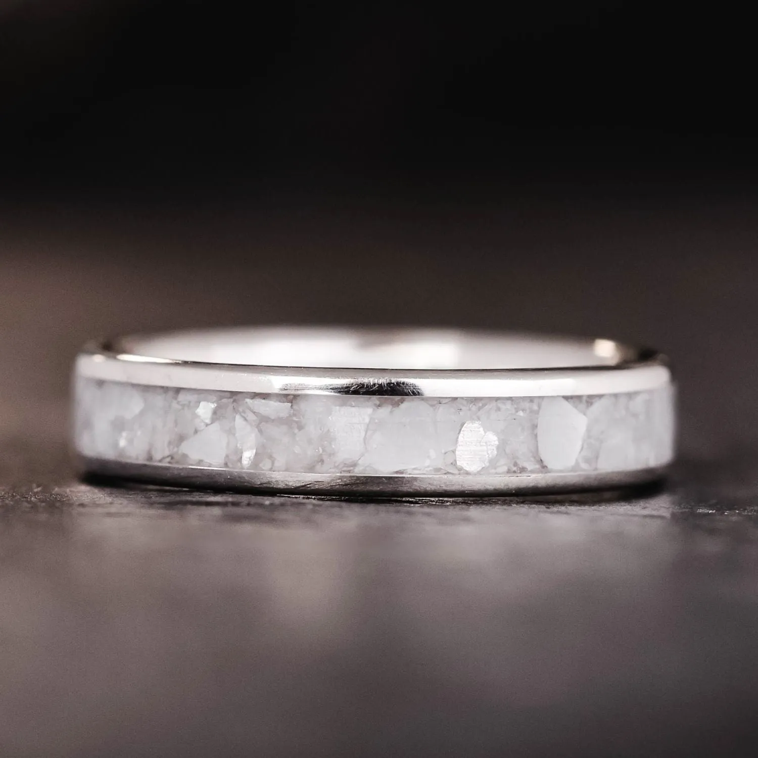 The Galia | Women's Silver Ring with Mother of Pearl