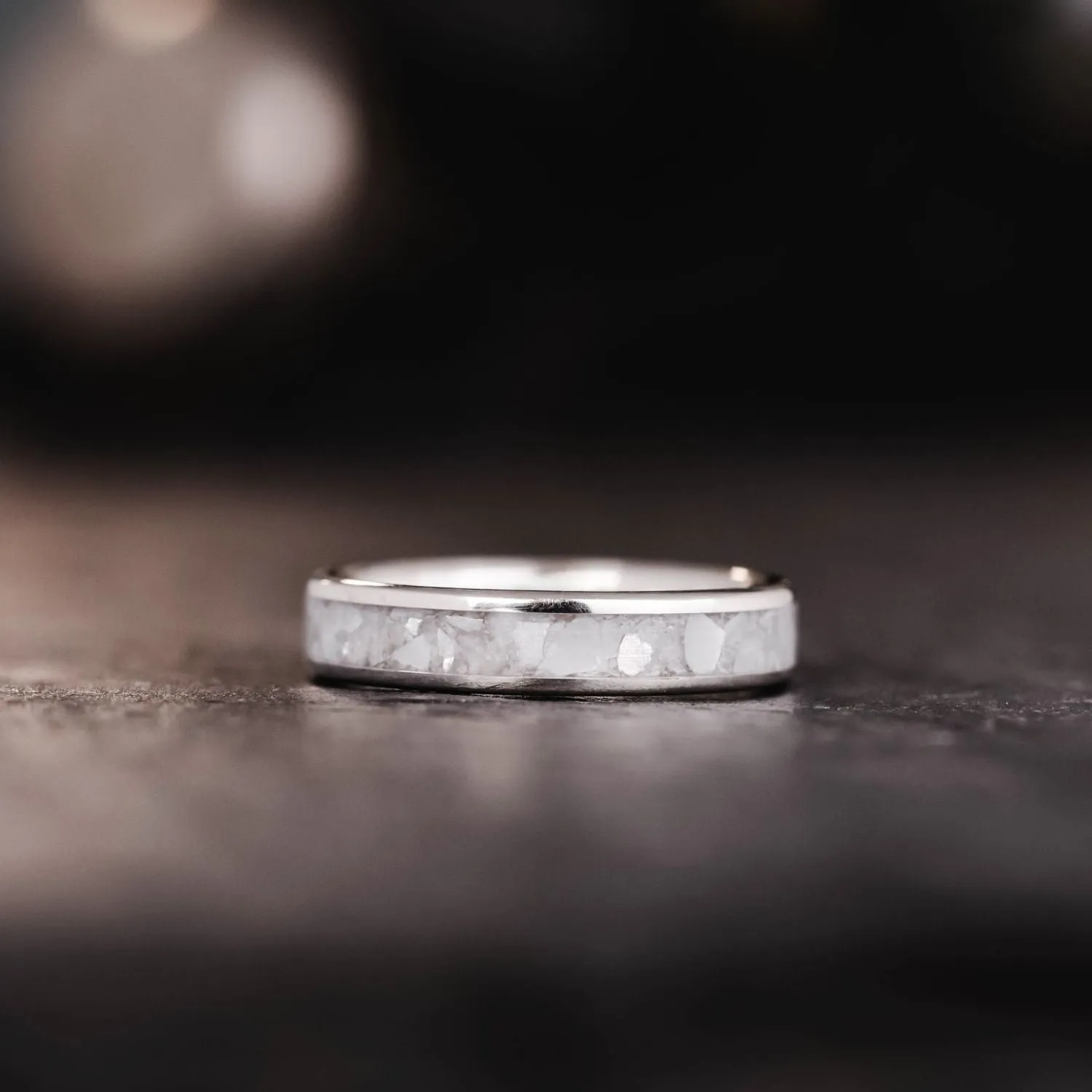 The Galia | Women's Silver Ring with Mother of Pearl