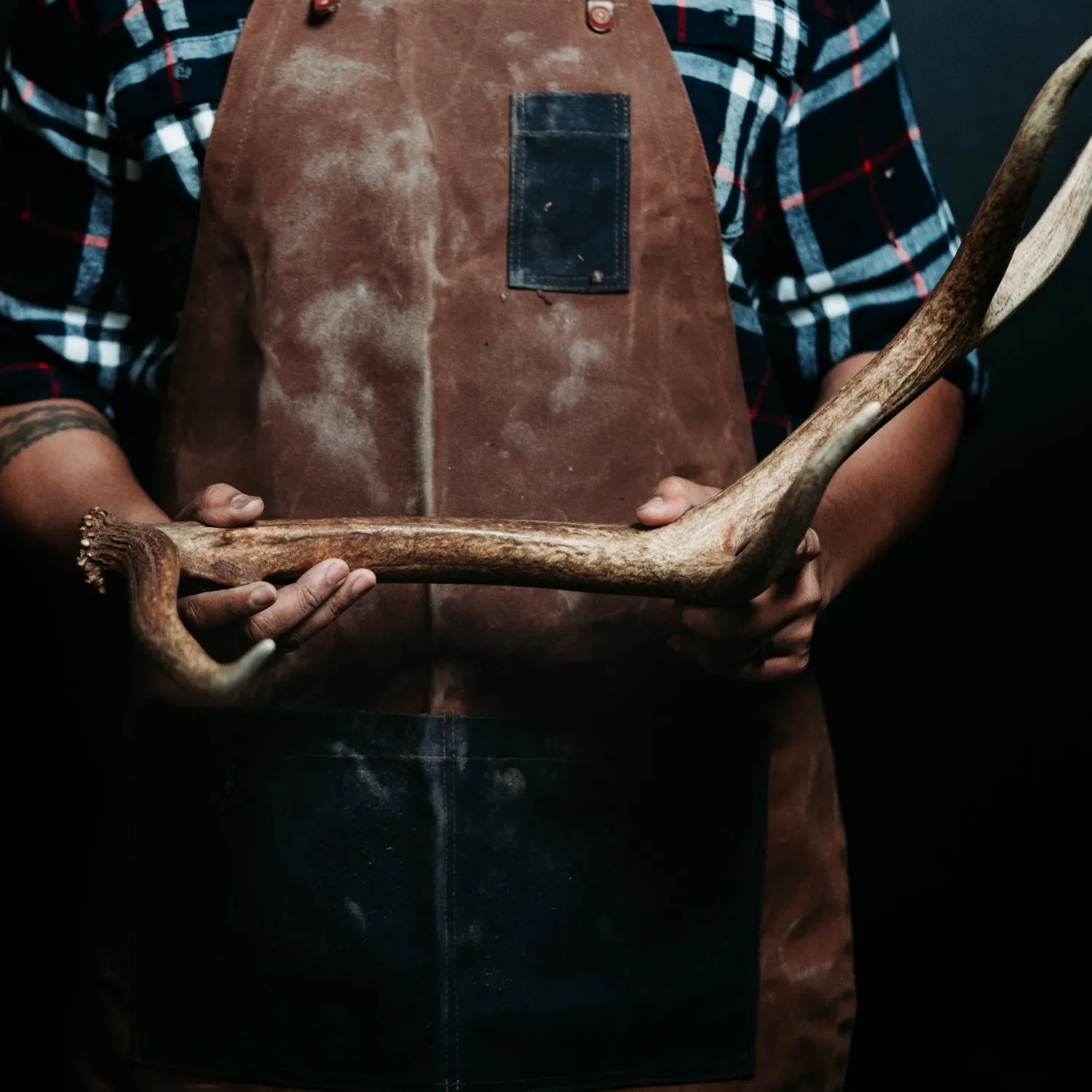 The Gent's Weekend | Men's Elk Antler, Whiskey Barrel & Titanium Wedding Band