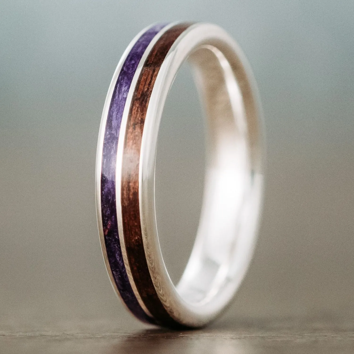 The Percival & The Maiden - Floral Wedding Ring Set