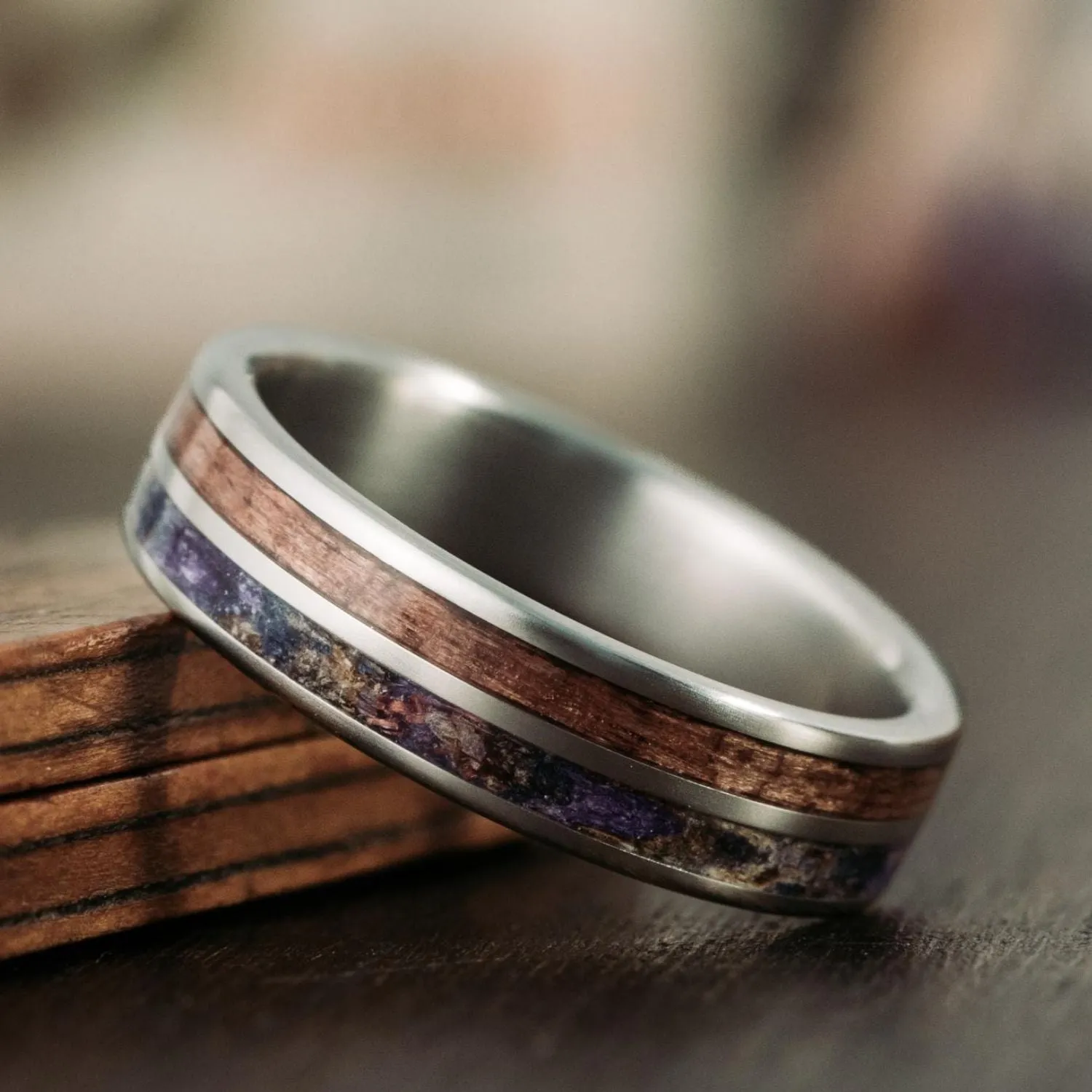 The Percival & The Maiden - Floral Wedding Ring Set