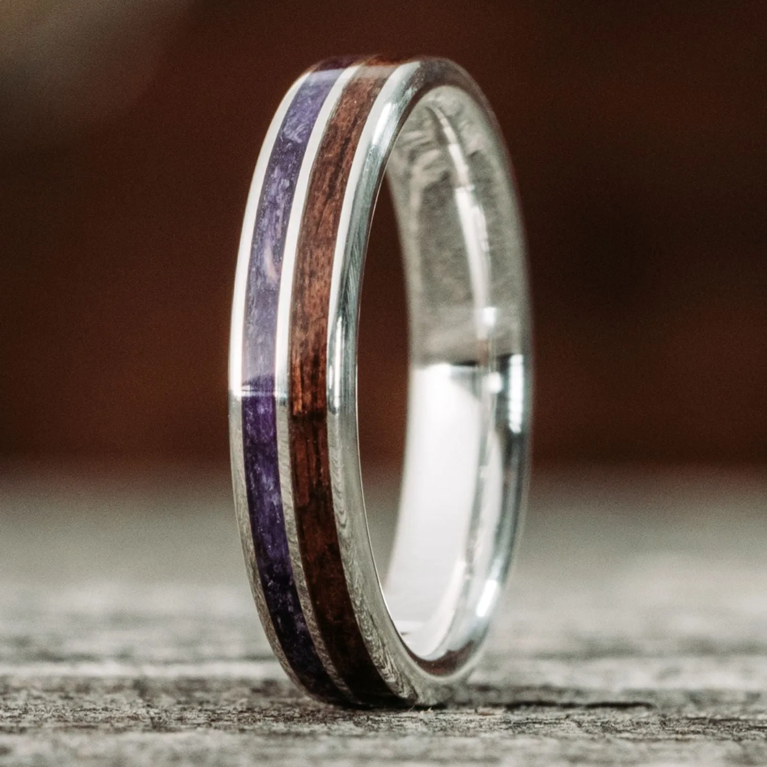 The Percival & The Maiden - Floral Wedding Ring Set
