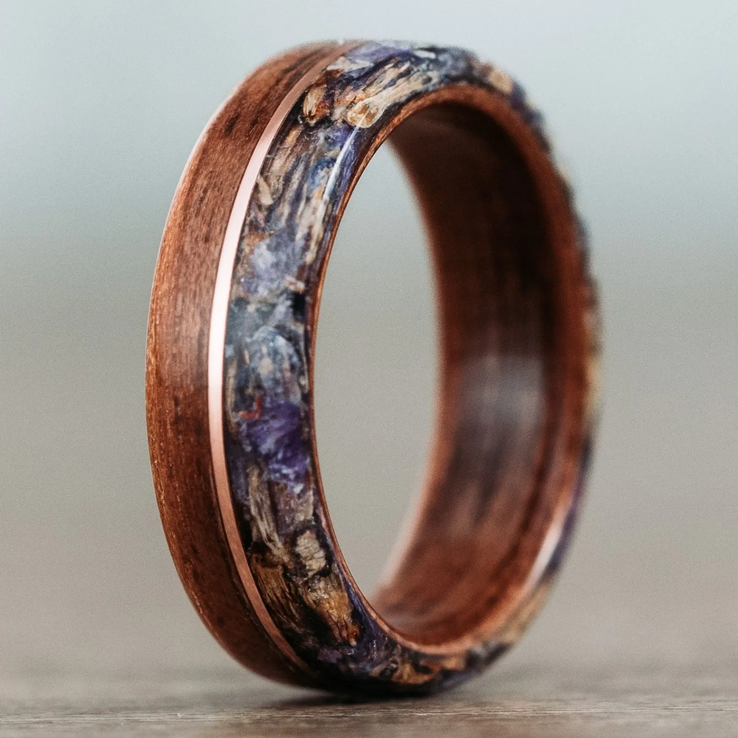 The Stag & The Champs-Elysees - Wood Wedding Ring Set
