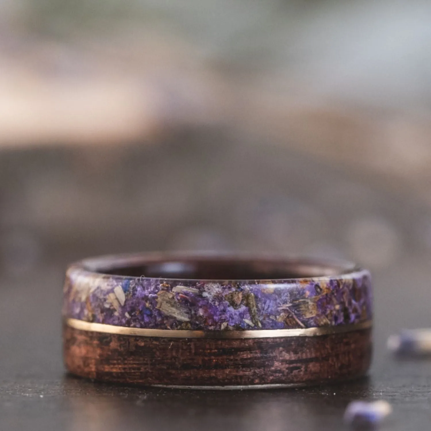The Stag & The Champs-Elysees - Wood Wedding Ring Set