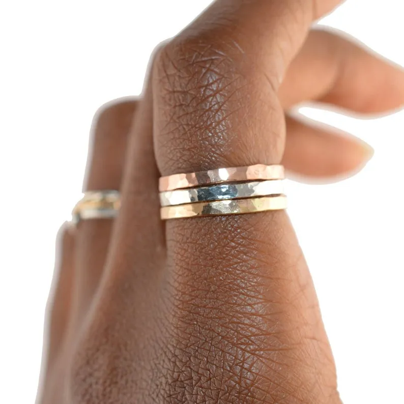 Thick Stackable Ring- Single Ring
