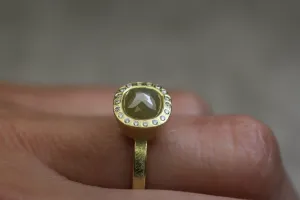 Todd Reed Green Grey Diamond Ring