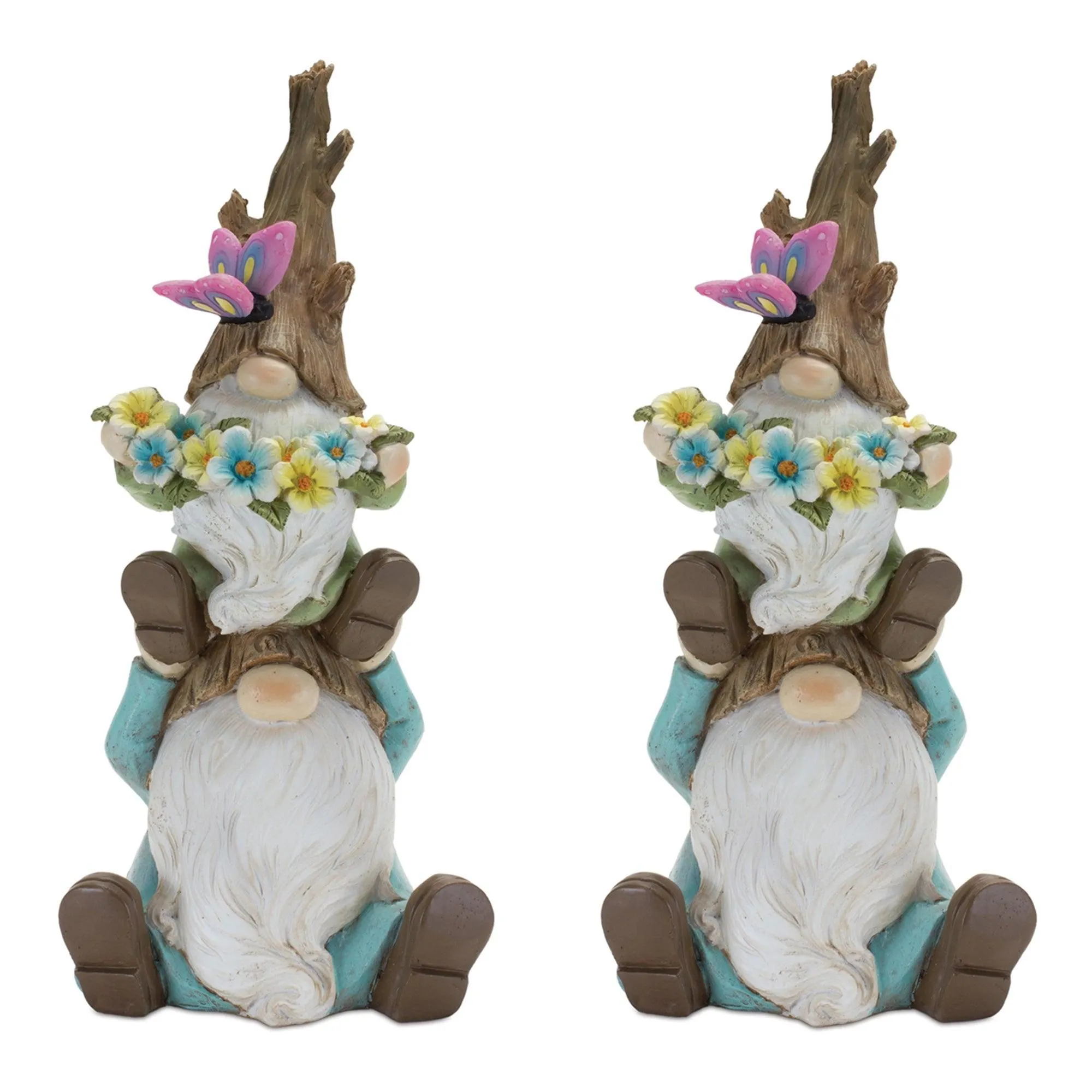 Tree Trunk Gnome Stack (Set of 2)