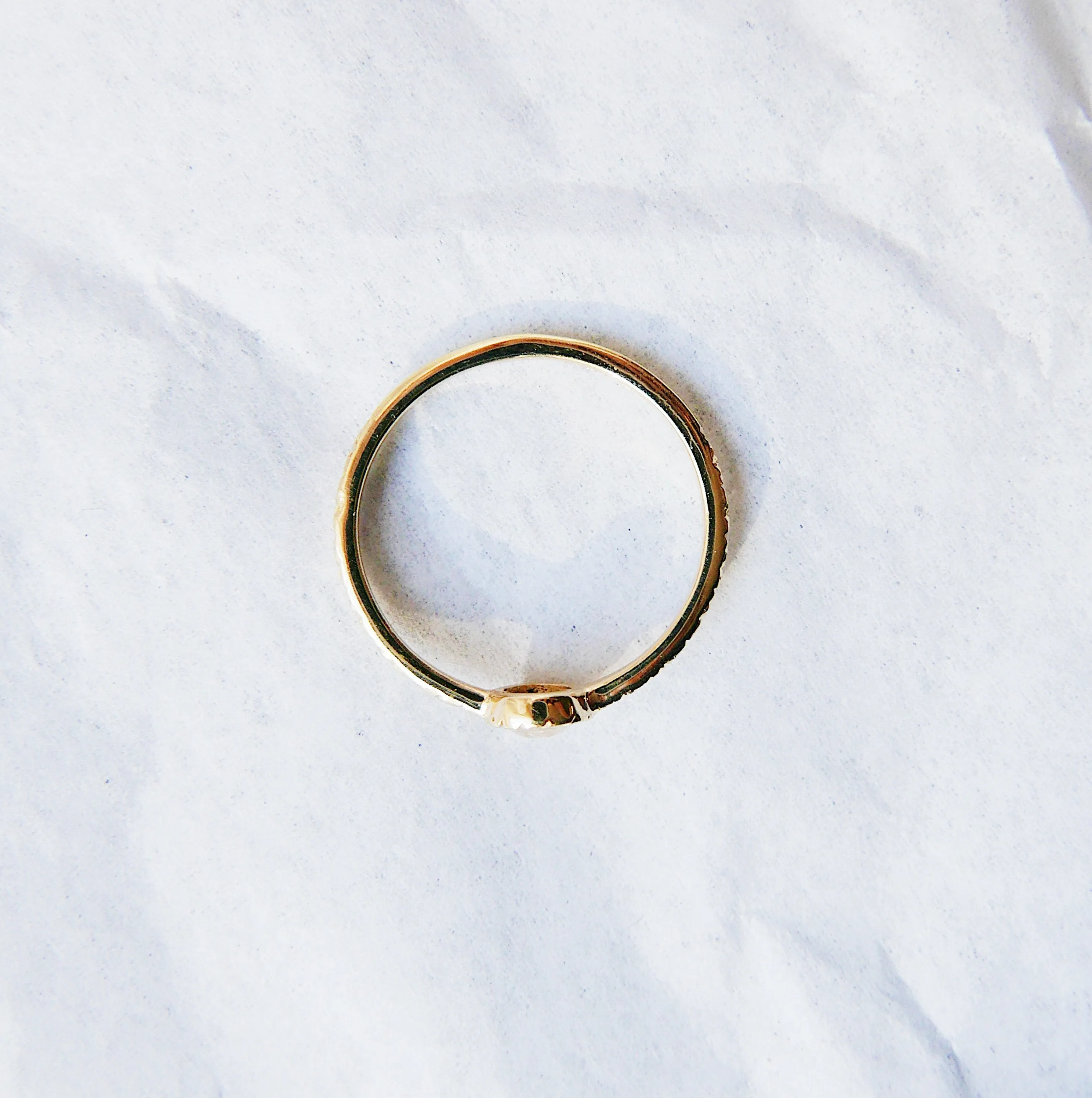 Twist Rustic Diamond Ring