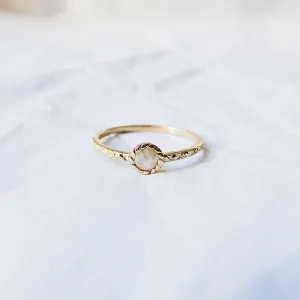 Twist Rustic Diamond Ring
