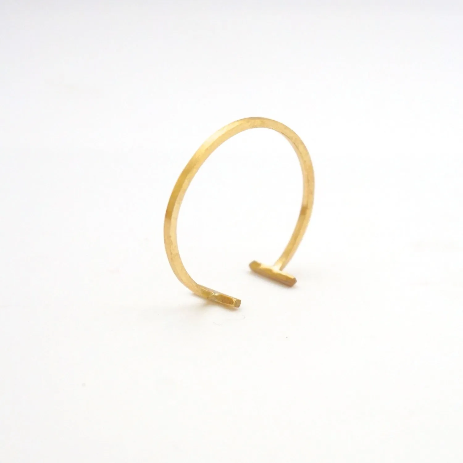 Unique & Minimalist Hand-Made Open Parallel Bar Ring - 0155