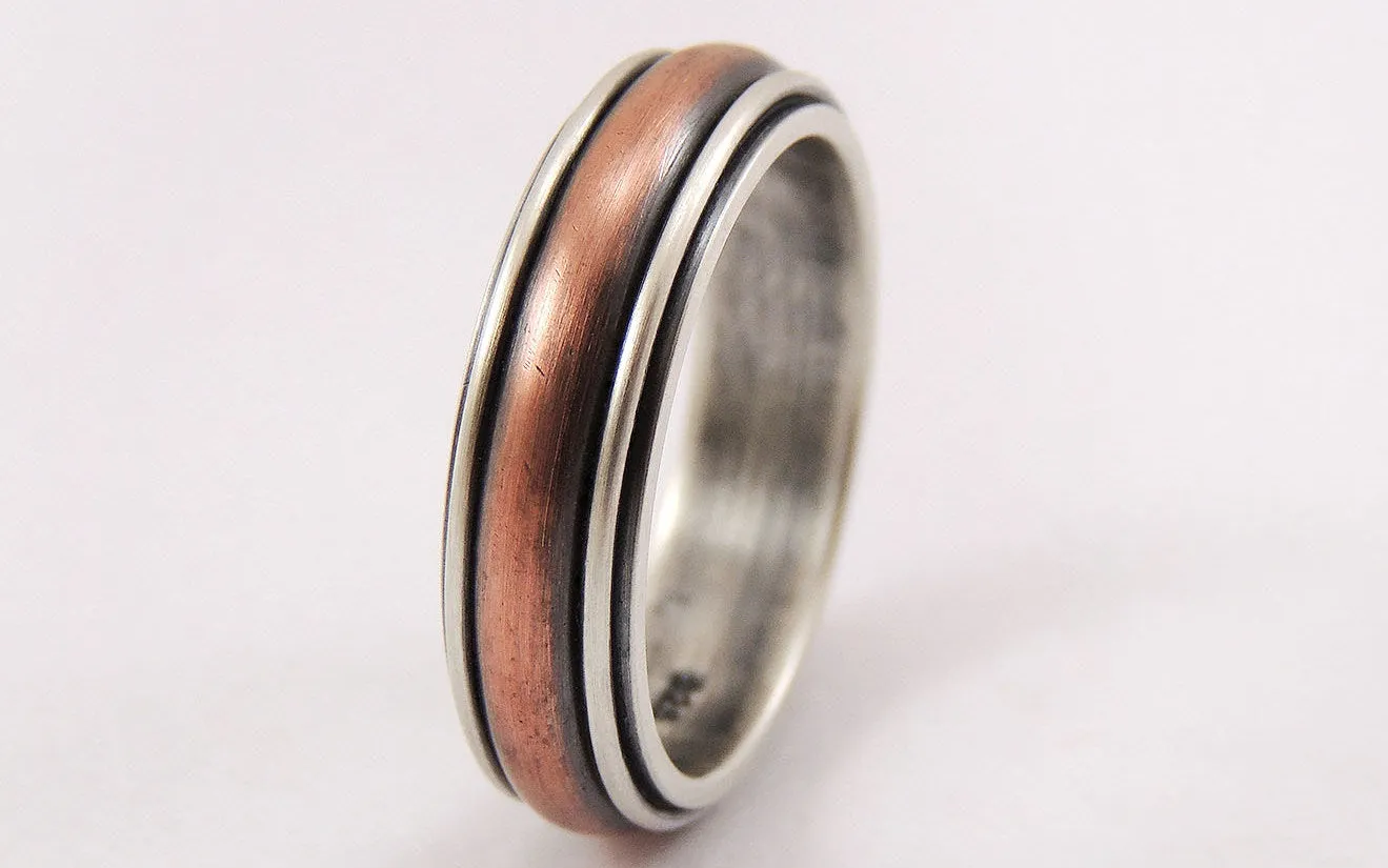 Unique engagement mens ring