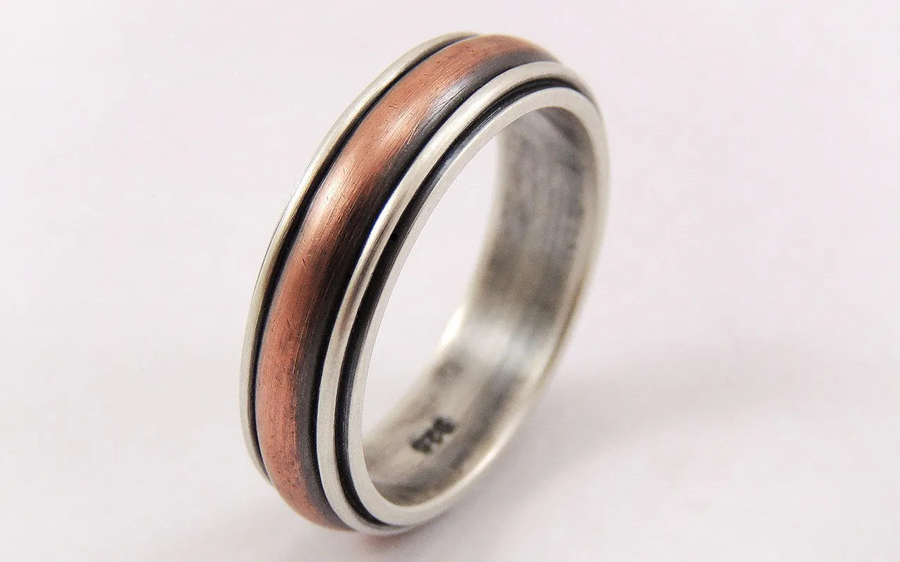Unique engagement mens ring