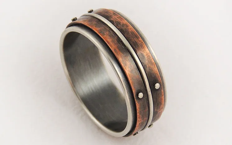 Unique mens wedding ring
