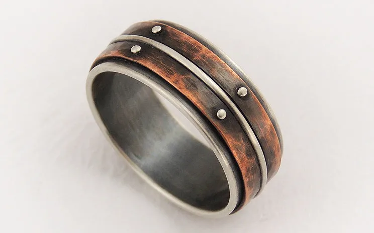 Unique mens wedding ring