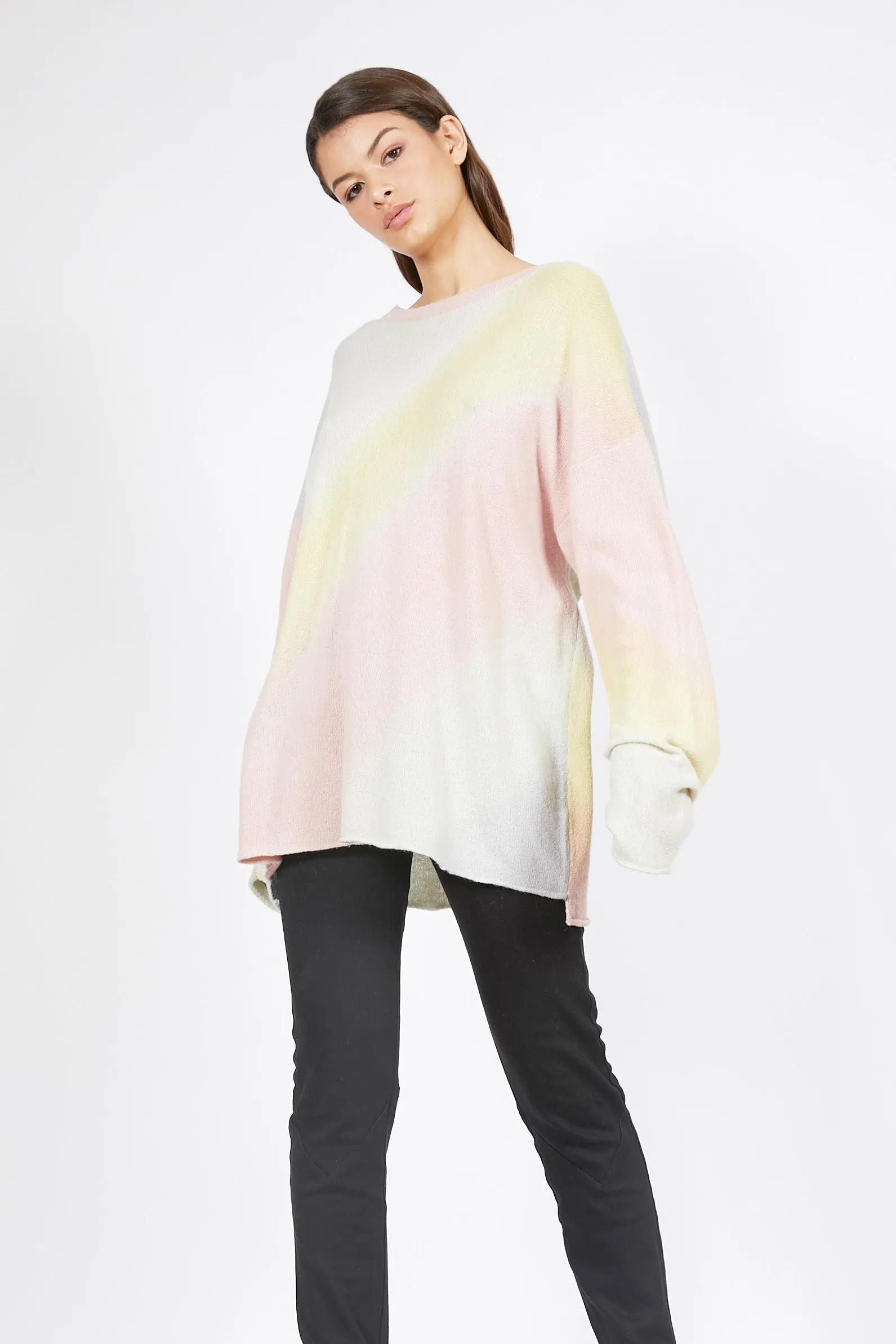 Unisex Rainbow Oversized Cashmere Jumper