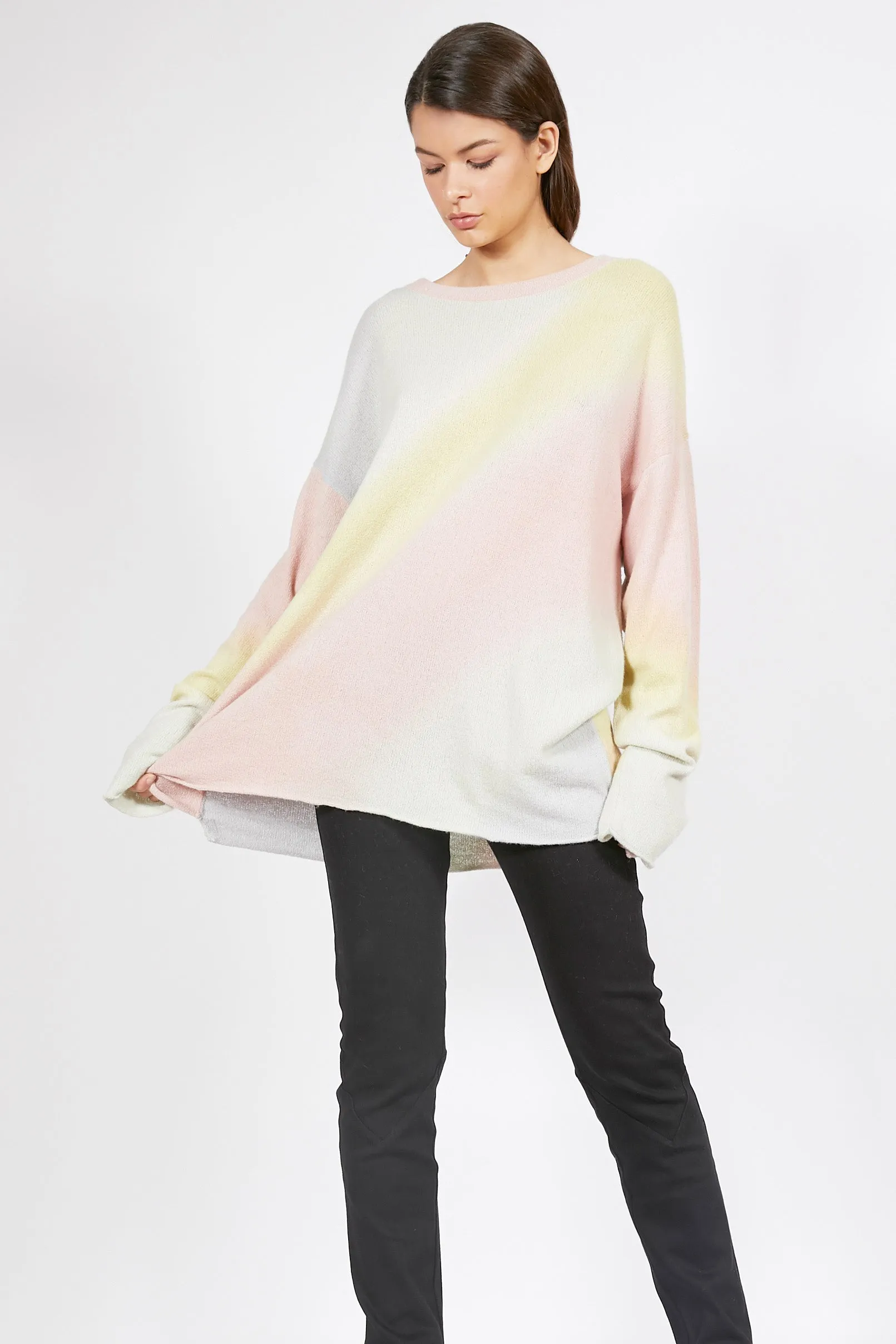 Unisex Rainbow Oversized Cashmere Jumper