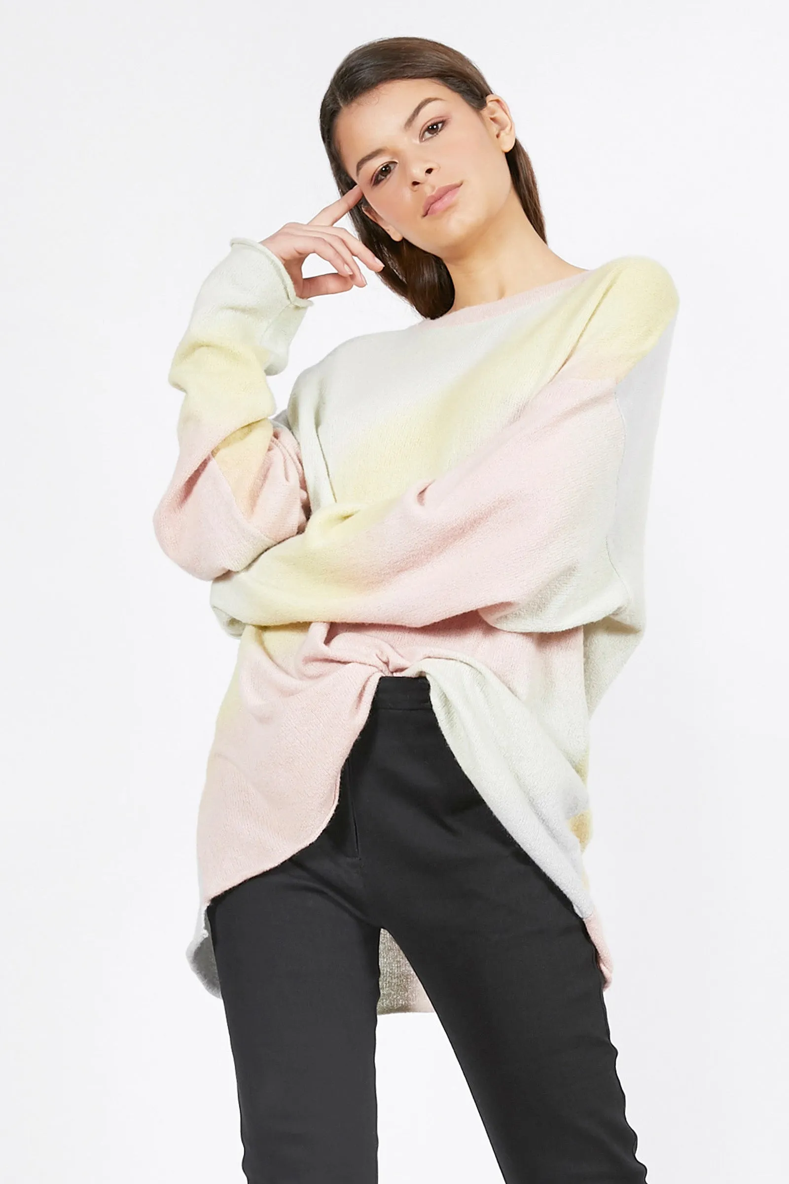 Unisex Rainbow Oversized Cashmere Jumper