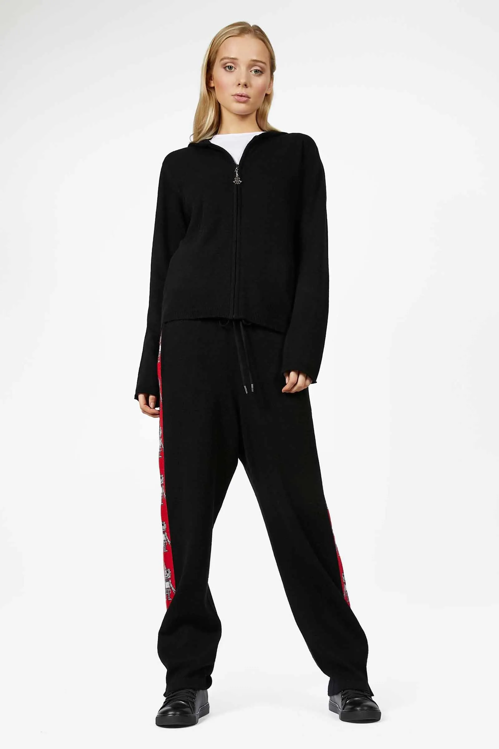 Unisex Robot Cashmere Zip Jacket