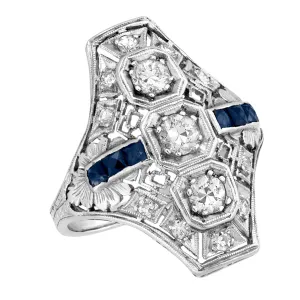 Vintage Art Deco Dinner Ring