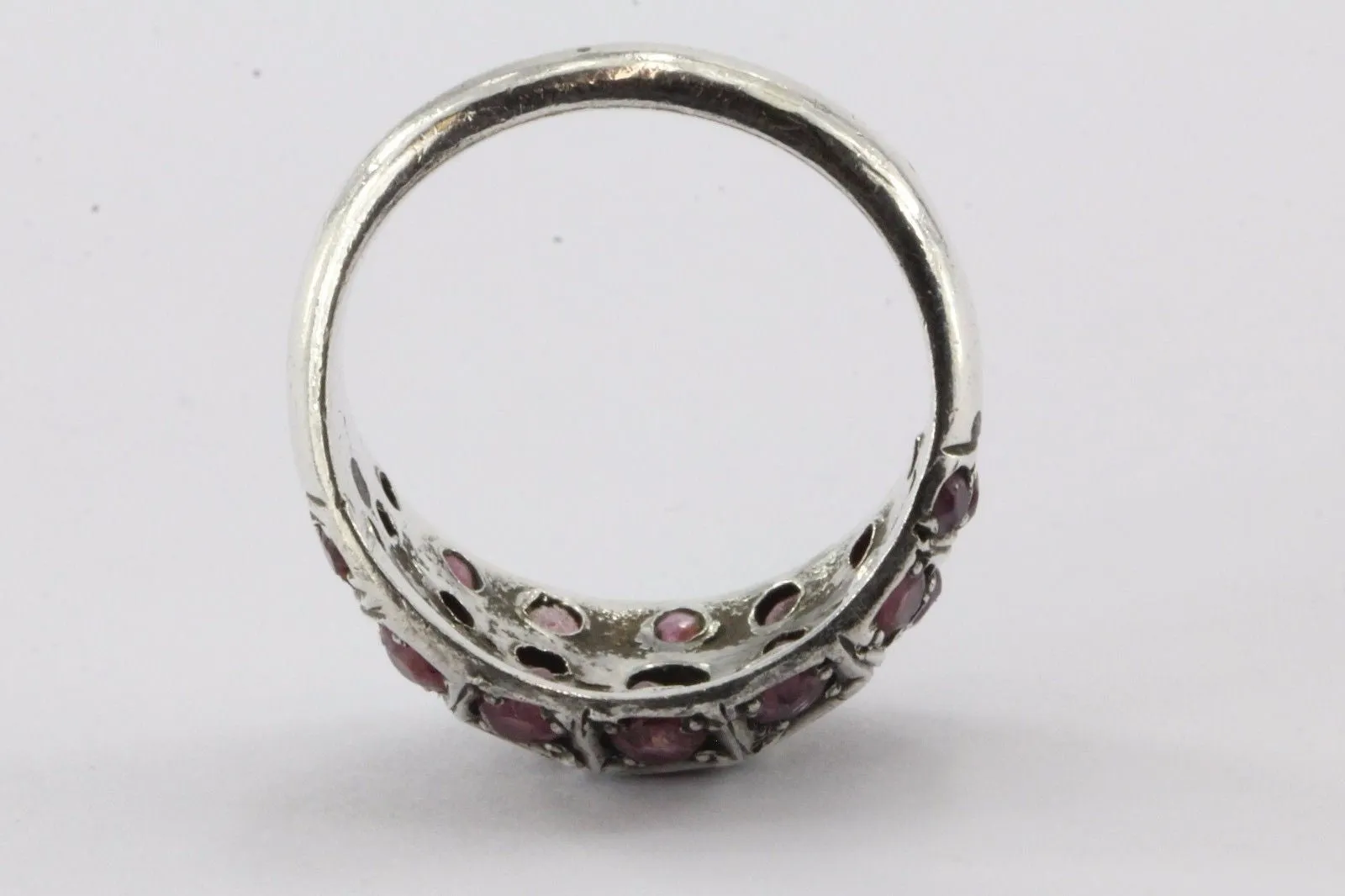 Vintage Art Deco Sterling Silver & Ruby Ring