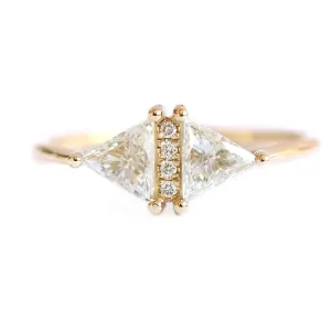 Vintage Diamond Triangle Ring