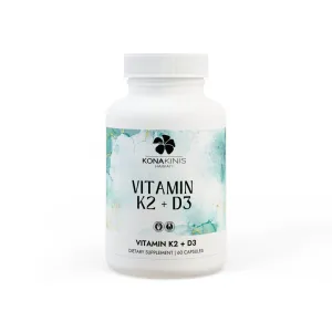Vitamin K2   D3 Supplement (60 Capsules)