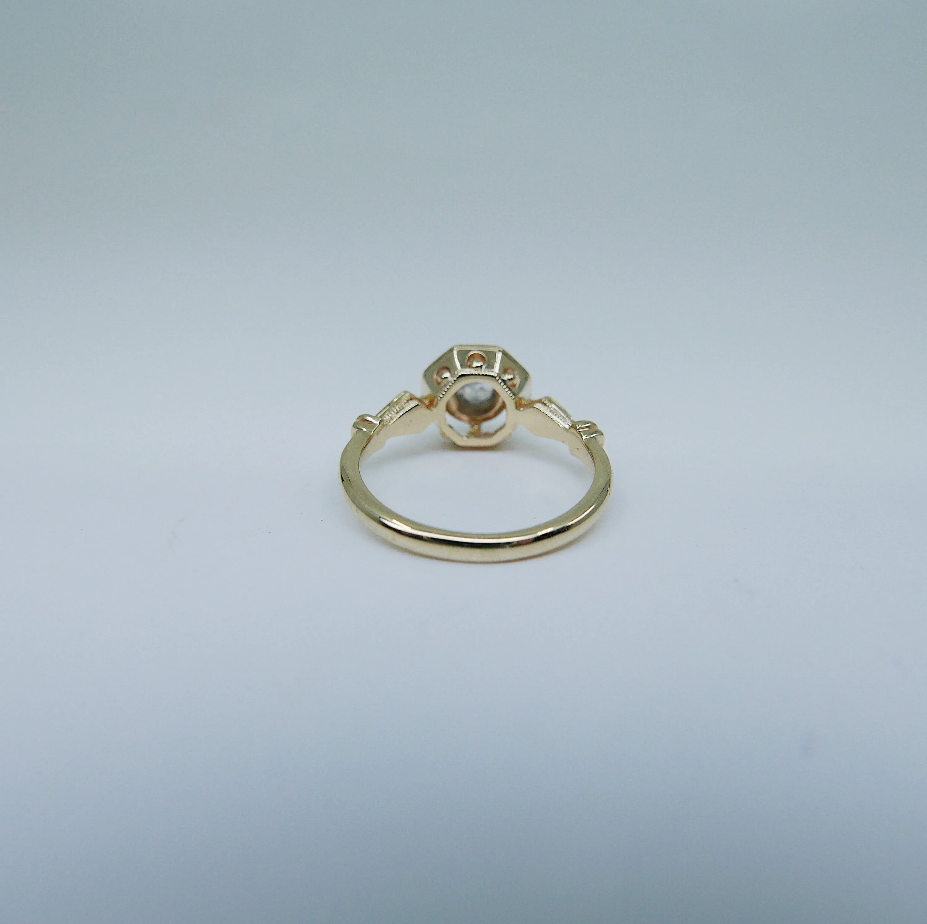 Webbed Eloise Grey Diamond Ring