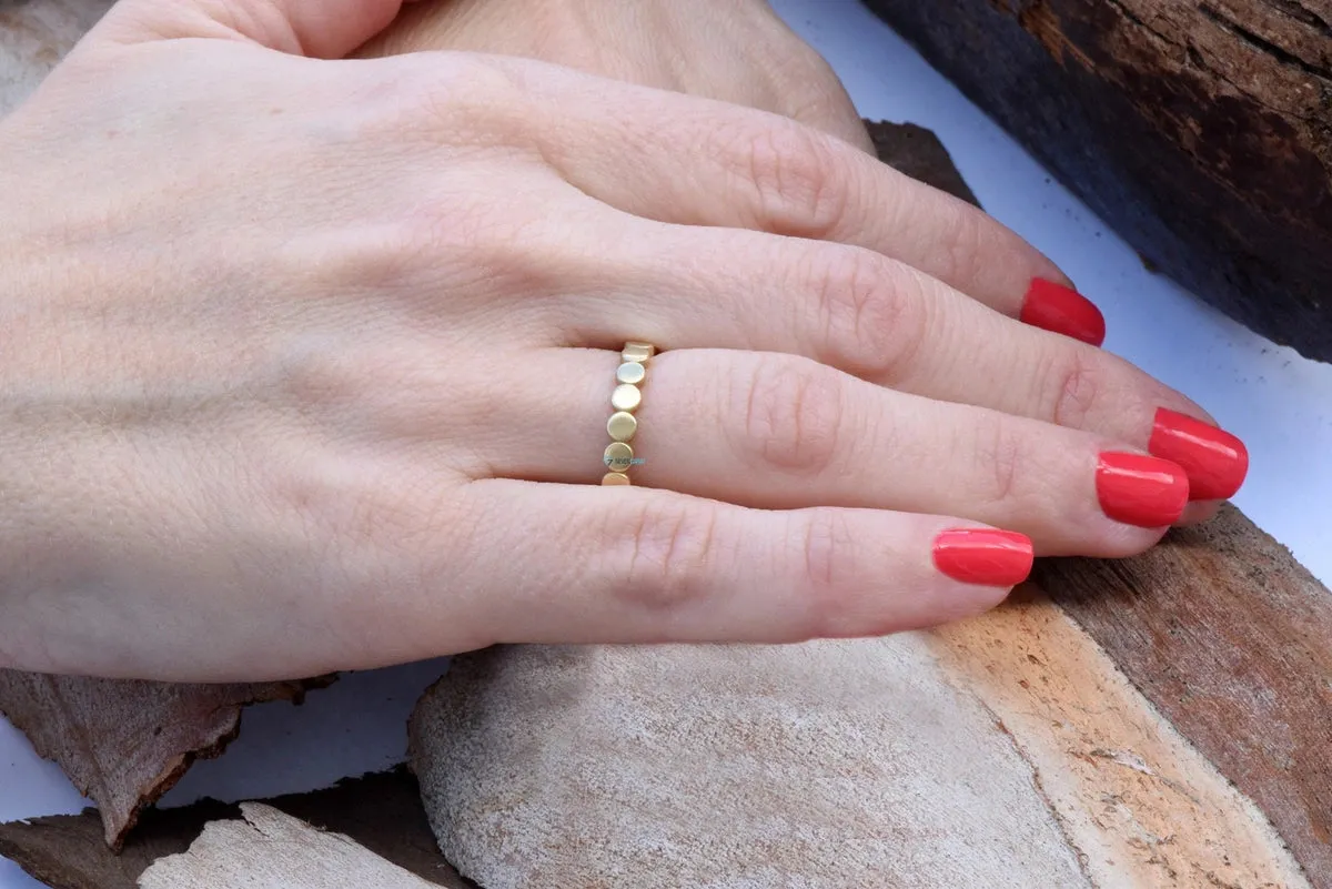 Wedding bands women-Art deco band ring-Nesting ring