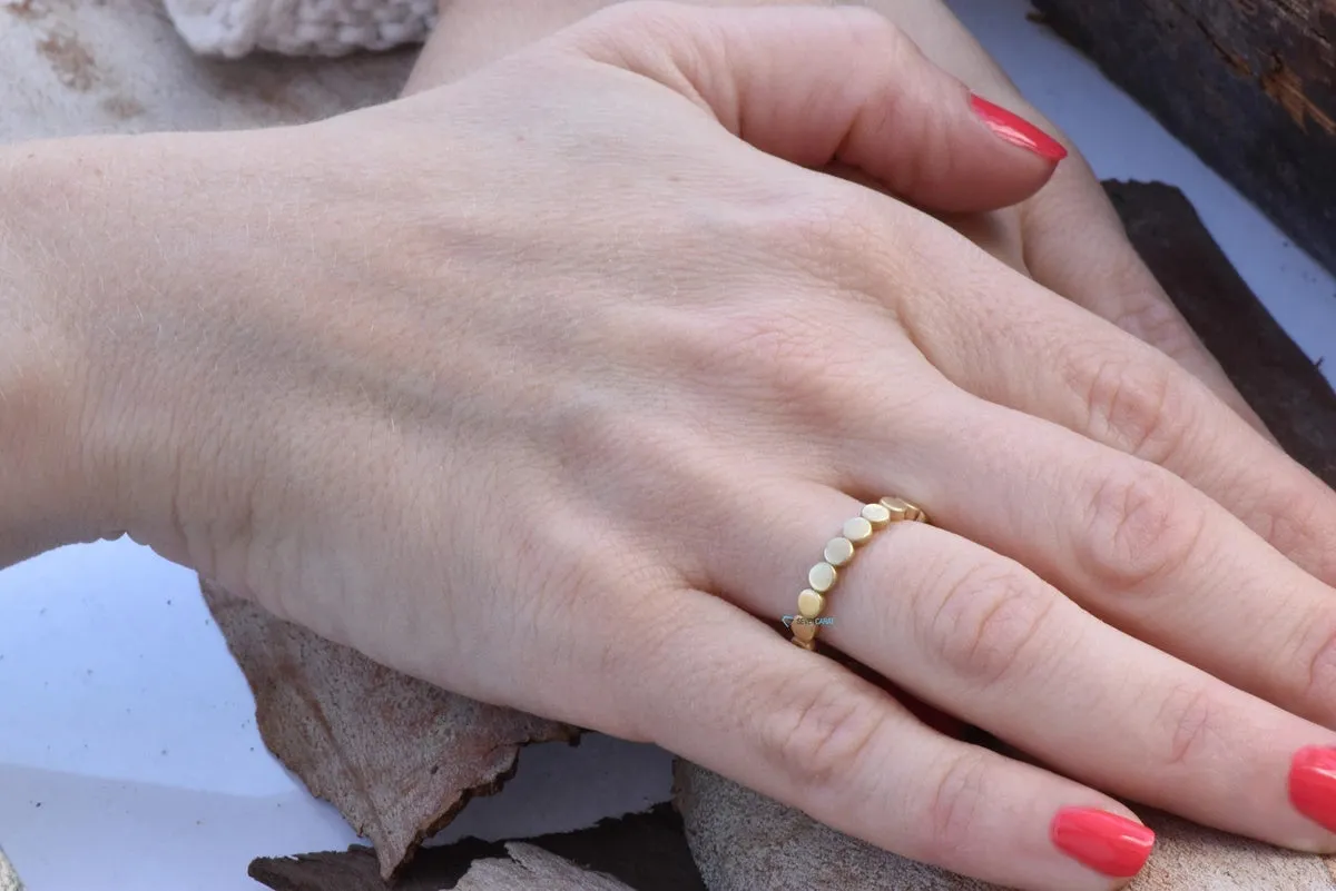 Wedding bands women-Art deco band ring-Nesting ring