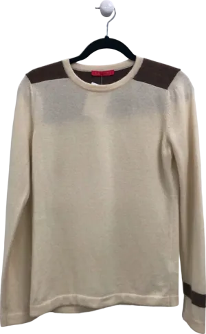 Winser London Beige and Brown Cashmere Jumper UK S
