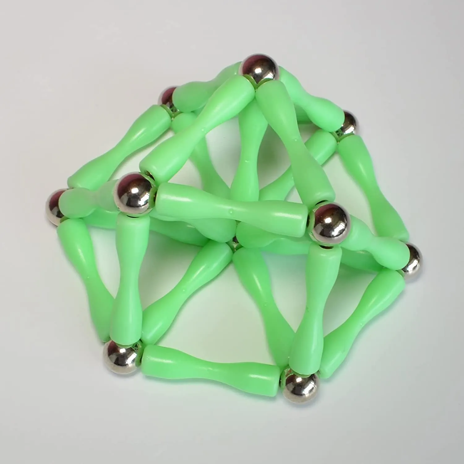 WONDERBOX WORKSHOP – Glow-in-the-Dark Magnetic Building Set – 55 Piece Kit. Unlimited Building Potential, STEM Construction Toy. Science, Engineering Maths Educational Gift for Children Boys Girls - Retails $50 