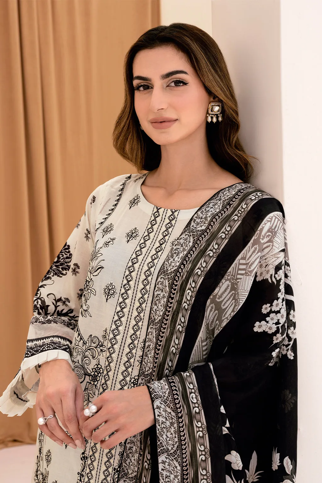 Y-704 |  Ramsha Riwayat Luxury Lawn Vol 7 Collection | Unstitched Lawn Embroidered Suits
