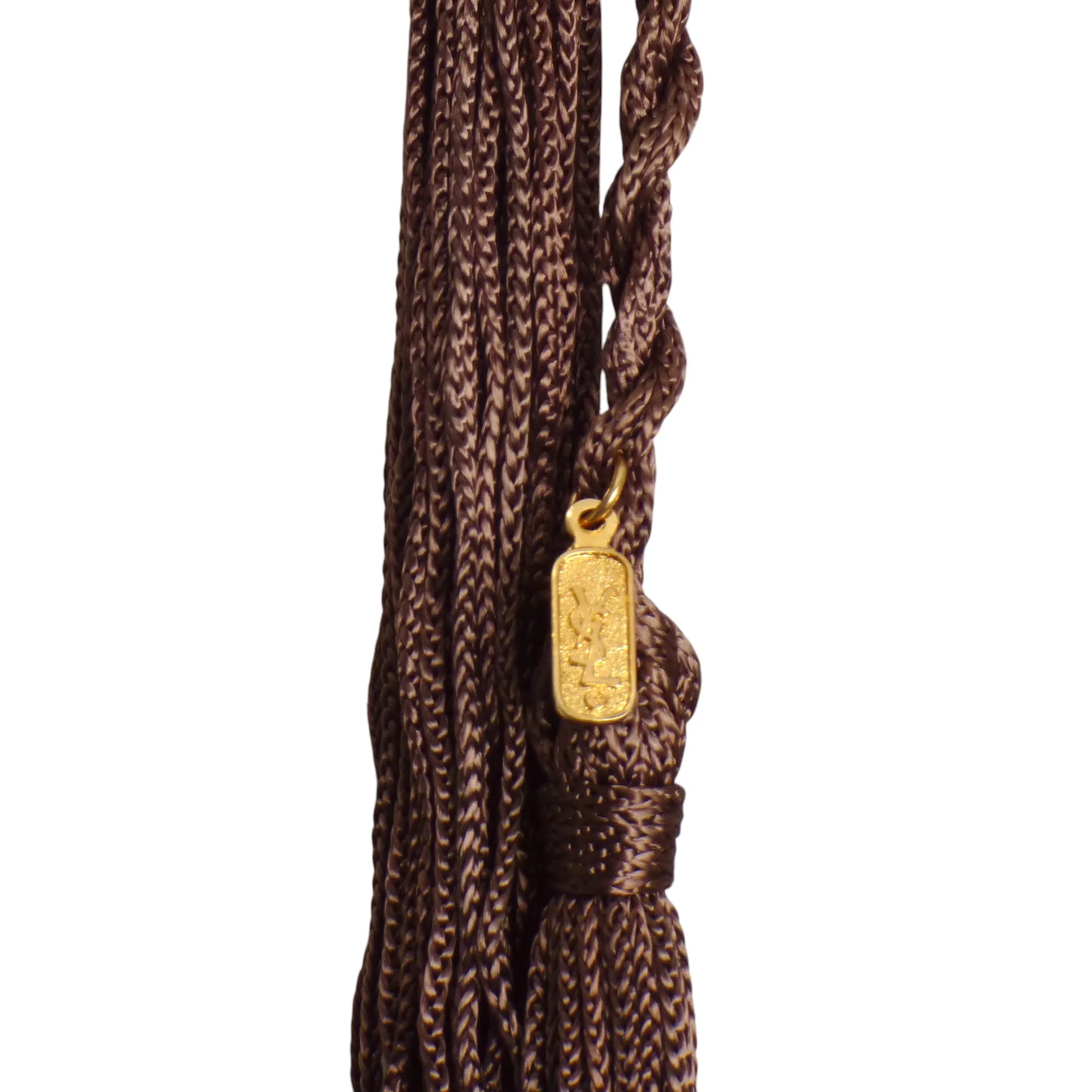 YVES SAINT LAURENT- 1970s Wood Pendant Necklace