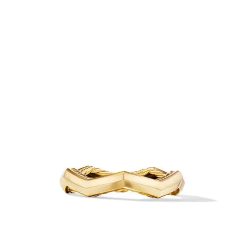 Zig Zag Stax Ring in 18K Yellow Gold, Size 7