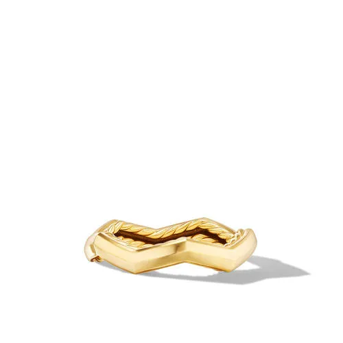 Zig Zag Stax Ring in 18K Yellow Gold, Size 7